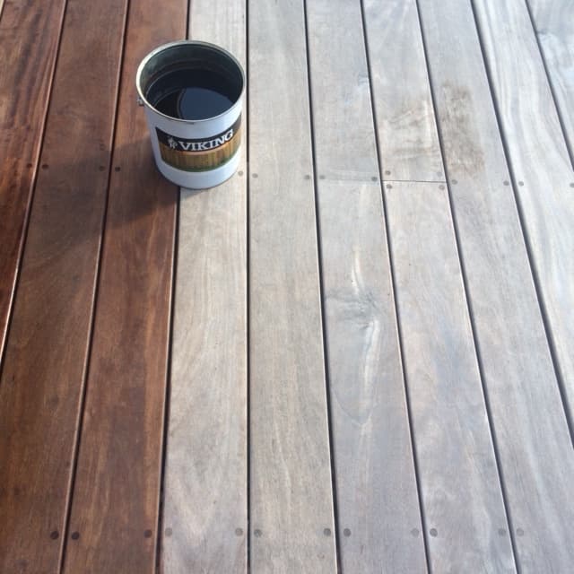 Oljebehandlet terrasse